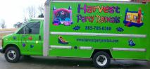 harvest party rentals delivery truck